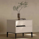 Stylish Modern Bedside Cupboard with Drawer - Solid Wood Top and Elegant Design fjd-4730