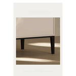 Stylish Modern Bedside Cupboard with Drawer - Solid Wood Top and Elegant Design fjd-4730