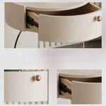 Elegant Modern Bedside Cupboard with Sleek Acrylic Base - Stylish Storage Solution for Your Bedroom fjd-4735
