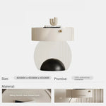 Elegant Modern Bedside Cupboard with Sleek Acrylic Base - Stylish Storage Solution for Your Bedroom fjd-4735