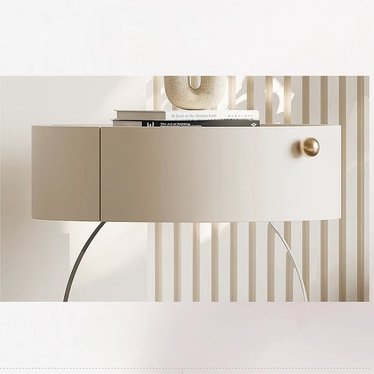 Elegant Modern Bedside Cupboard with Sleek Acrylic Base - Stylish Storage Solution for Your Bedroom fjd-4735