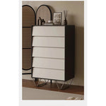 Stylish Pine Stainless Density Board Cabinet with 5 Drawers - Modern Storage Solution for Your Home fjd-4740