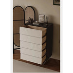Stylish Pine Stainless Density Board Cabinet with 5 Drawers - Modern Storage Solution for Your Home fjd-4740