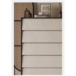Stylish Pine Stainless Density Board Cabinet with 5 Drawers - Modern Storage Solution for Your Home fjd-4740
