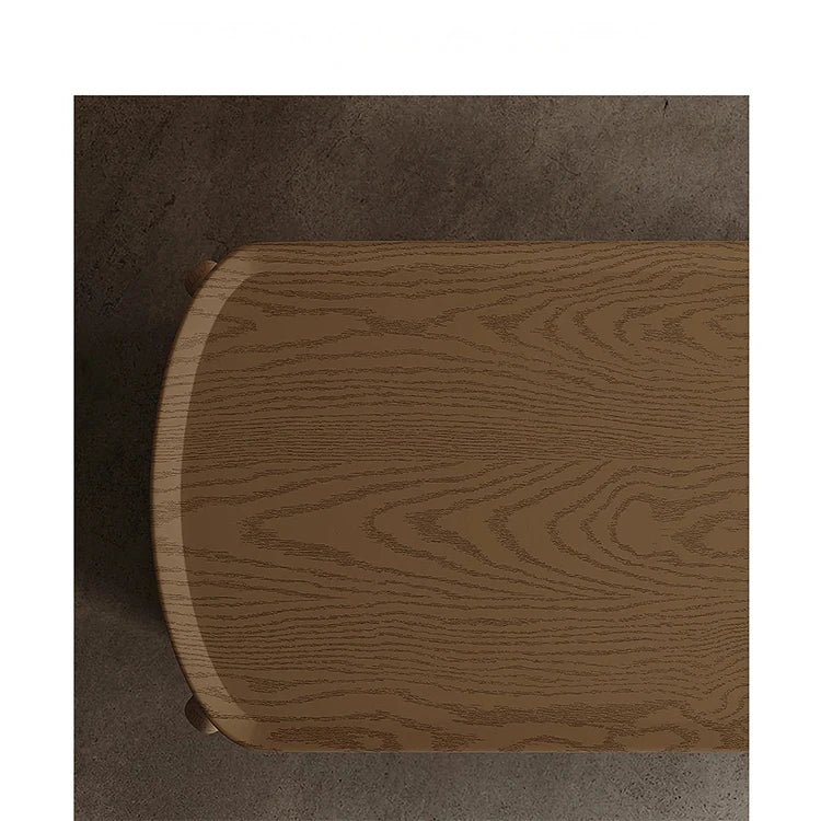 Stylish Sintered Stone and Pine Walnut Cabinet for Modern Interiors - Space-Saving Design with Ample Storage fjd-4741
