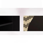 Elegant Modern Cabinet with Density Board and Stainless Steel Accents - Stylish Storage Solution fjd-4742