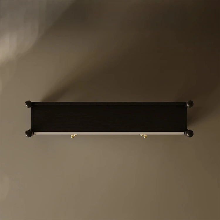 Stylish Ash Wood Density Board Cabinet with Modern Design and Gold Accents - Perfect for Any Room! fjd-4746