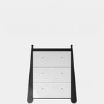 Stylish Ash Wood Density Board Cabinet with Modern Design and Gold Accents - Perfect for Any Room! fjd-4746