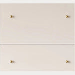 Stylish Ash Wood Density Board Cabinet with Modern Design and Gold Accents - Perfect for Any Room! fjd-4746
