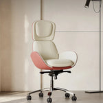 Luxurious Synthetic Leather Office Chair with Aluminum Alloy Base - Ergonomic Design for Ultimate Comfort fjd-4748
