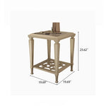 Elegant Solid Wood Coffee Table with Tempered Glass Top – Stylish Living Room Accent Furniture fjfn-5276