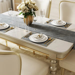 Elegant Solid Wood & Cowhide Leather Dining Chair – Stylish Comfort for Modern Interiors fjfn-5283