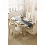 Elegant Solid Wood & Cowhide Leather Dining Chair – Stylish Comfort for Modern Interiors fjfn-5283