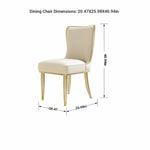 Elegant Solid Wood & Cowhide Leather Dining Chair – Stylish Comfort for Modern Interiors fjfn-5283