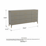 Stylish Pine Multi-Layer Board Cabinet with Gold Accents - Modern Storage Solution for Your Home fjfn-5284