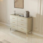 Elegant Pine Multi-Layer Board Cabinet with Gold Accents – Stylish Storage Solution for Modern Homes fjfn-5285