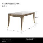 Elegant Solid Wood Dining Table with Sintered Stone Top - Modern Luxury for Your Dining Room fjfn-5286