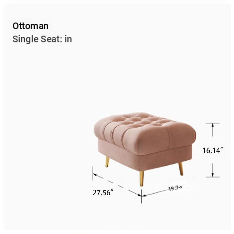 Stylish Solid Wood Accent Chair with Plush Upholstery - Elegant Pink Lounge Chair for Modern Living Room fjfn-5289