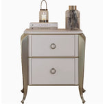 Elegant Solid Wood Nightstand with Multi-layer Board and Stylish Design - Perfect Bedroom Storage Solution! fjfn-5290