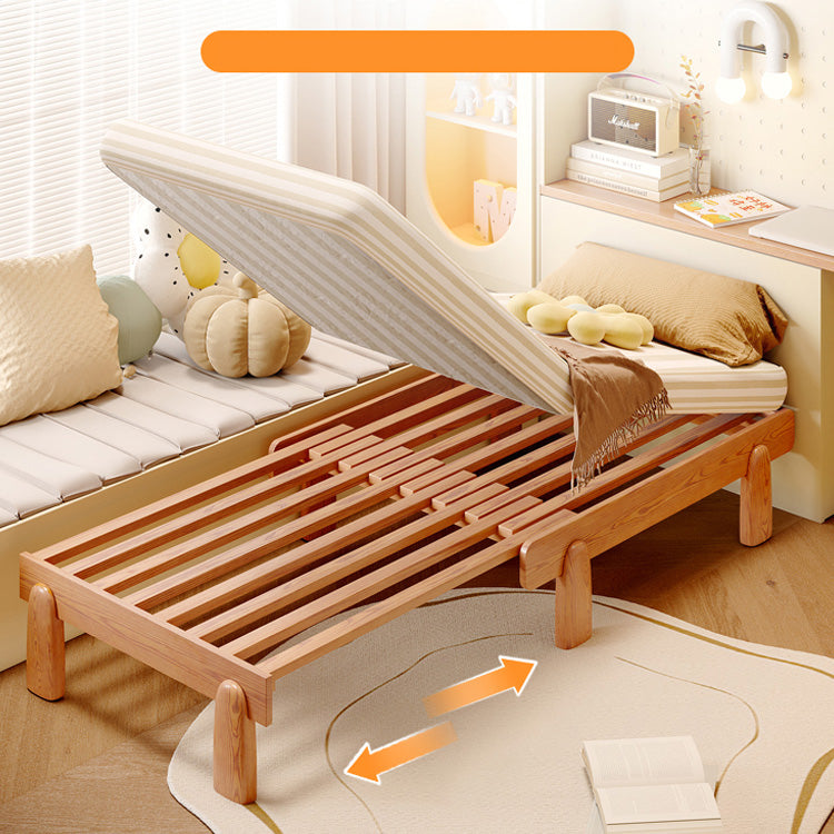 Modern Bed Frame in Natural Ash Wood - Sleek and Durable fjjj-1654