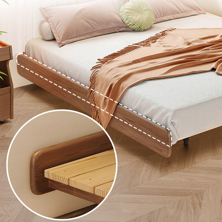 Stylish White and Brown Ash Wood Bed for Modern Bedrooms fjjj-1658