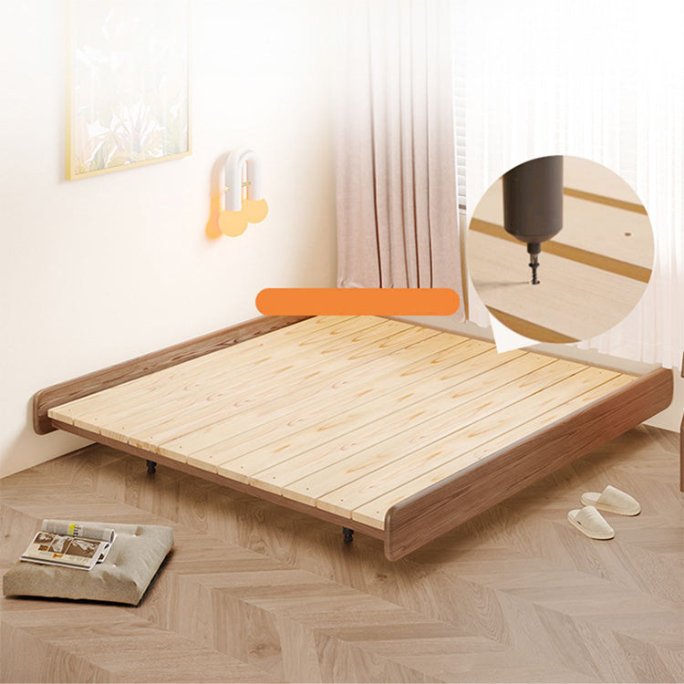 Stylish White and Brown Ash Wood Bed for Modern Bedrooms fjjj-1658