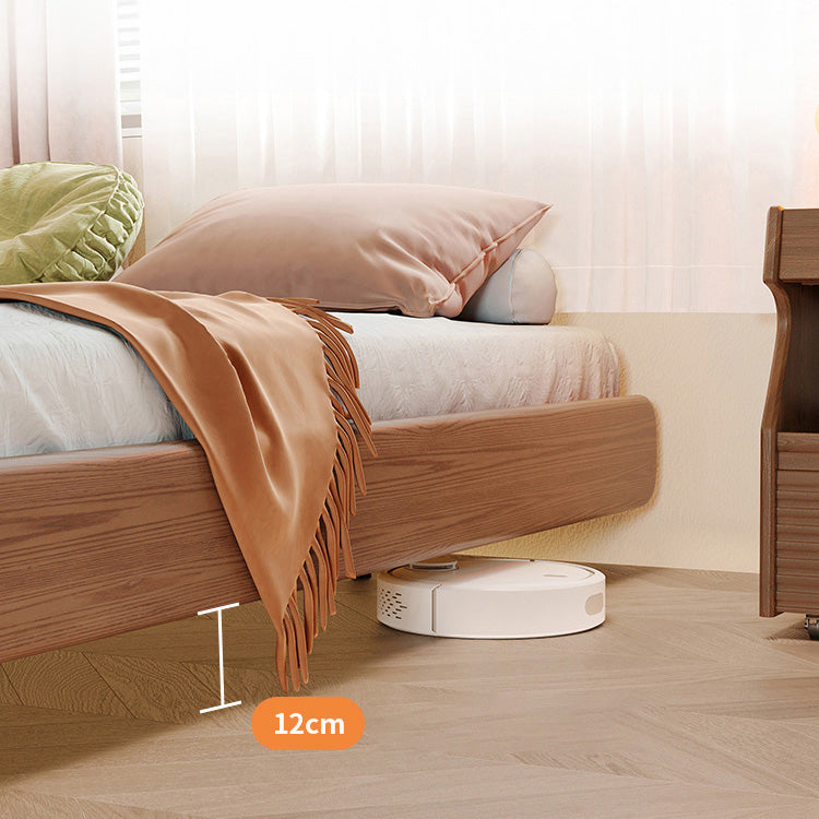 Stylish White and Brown Ash Wood Bed for Modern Bedrooms fjjj-1658