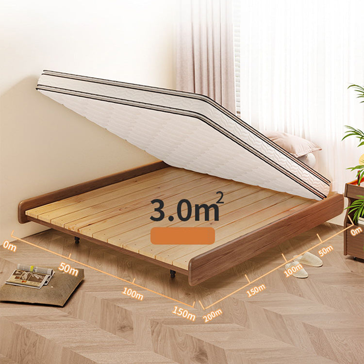 Stylish White and Brown Ash Wood Bed for Modern Bedrooms fjjj-1658