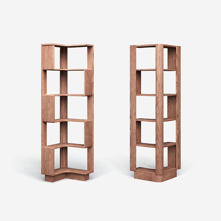 Stylish Brown Natural Ash Wood Storage Rack - Durable & Elegant Organization Solution fjjj-1663