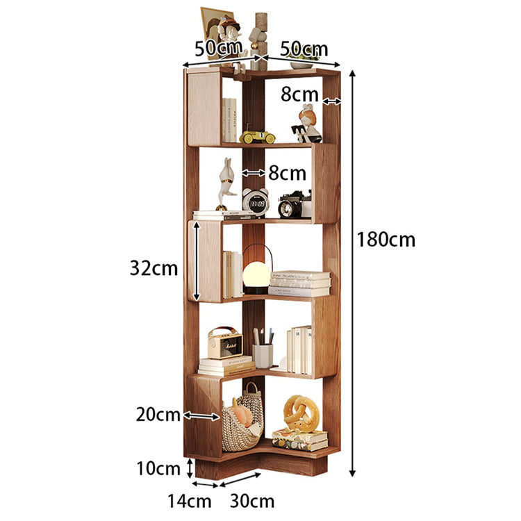 Stylish Brown Natural Ash Wood Storage Rack - Durable & Elegant Organization Solution fjjj-1663