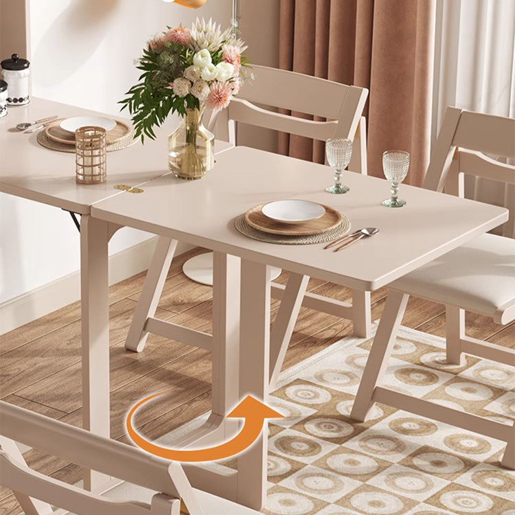 Elegant Solid Wood Light Brown Table – Perfect for Dining & Living Spaces fjnl-1584