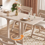 Elegant Solid Wood Light Brown Table – Perfect for Dining & Living Spaces fjnl-1584