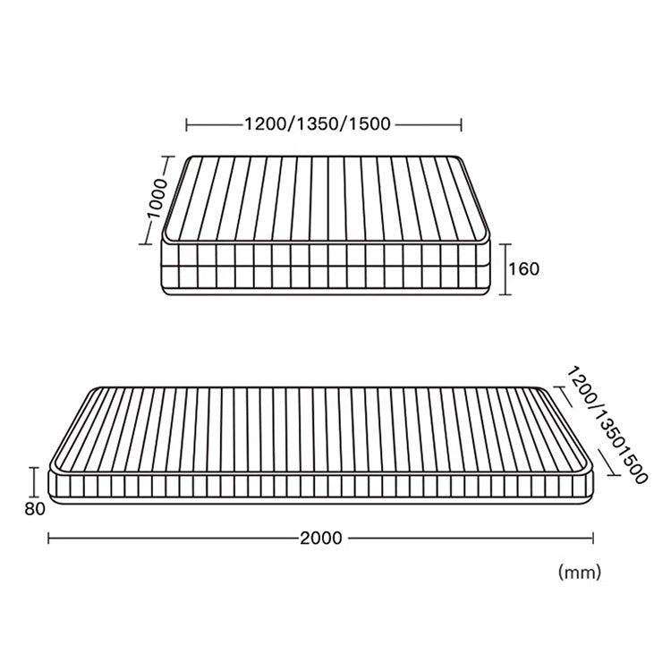 Solid Beech Wood Bed with Leathaire Upholstery – Elegant and Durable Natural Design fjnl-1603