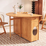 Classic Natural Brown Solid Wood and Rattan Chair fjnl-1608