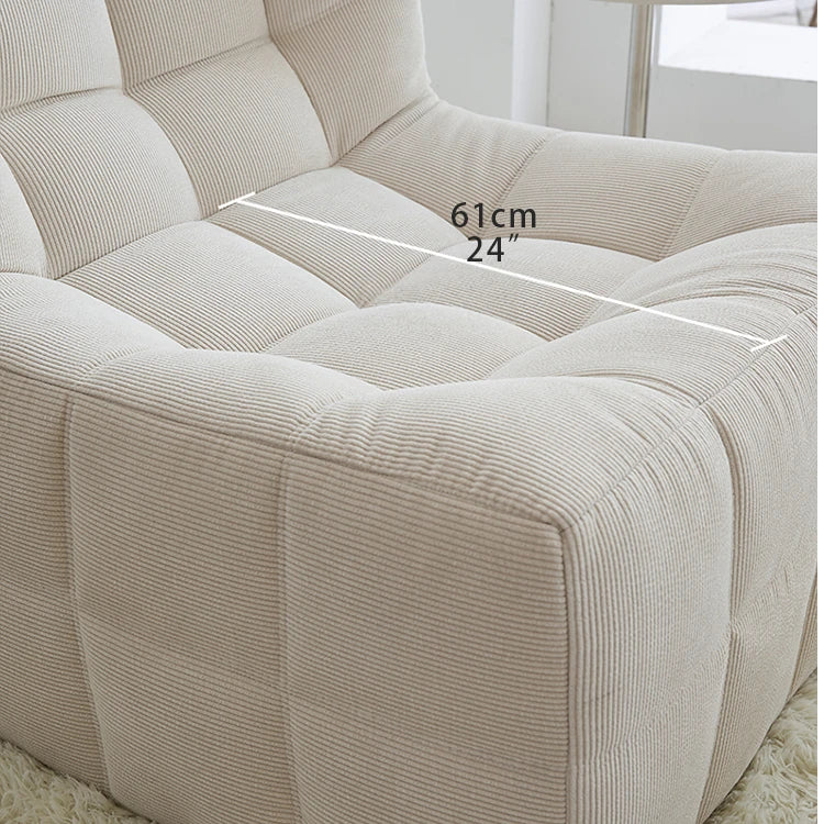 Luxurious Corduroy Sofa for Cozy Living Spaces – Modern & Stylish Design fjnw-4538