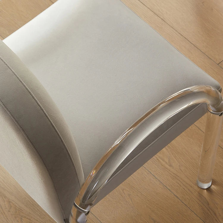 Modern Sleek Chair with Acrylic and Pine Fabric Finish - Perfect for Contemporary Spaces fjnw-4552