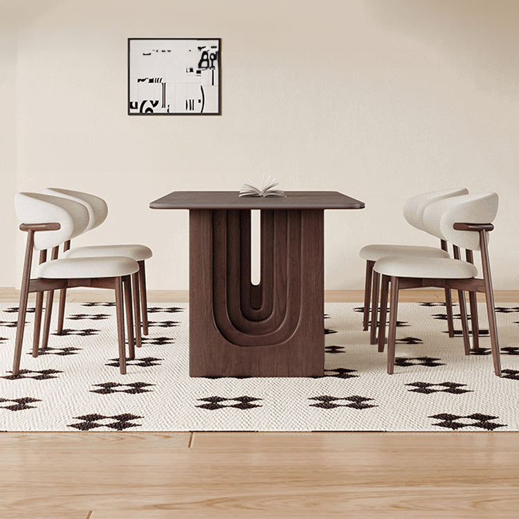 Modern Sintered Stone Ash Wood Table - Stylish & Durable Dining Solution fjx-2631