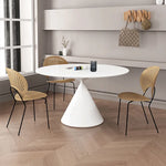 Sleek Modern Ceramic Sintered Stone Dining Table - Perfect for Elegant Interiors fjx-2637