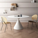 Sleek Modern Ceramic Sintered Stone Dining Table - Perfect for Elegant Interiors fjx-2637