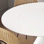 Sleek Modern Ceramic Sintered Stone Dining Table - Perfect for Elegant Interiors fjx-2637