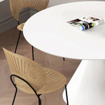 Sleek Modern Ceramic Sintered Stone Dining Table - Perfect for Elegant Interiors fjx-2637
