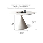 Sleek Modern Ceramic Sintered Stone Dining Table - Perfect for Elegant Interiors fjx-2637