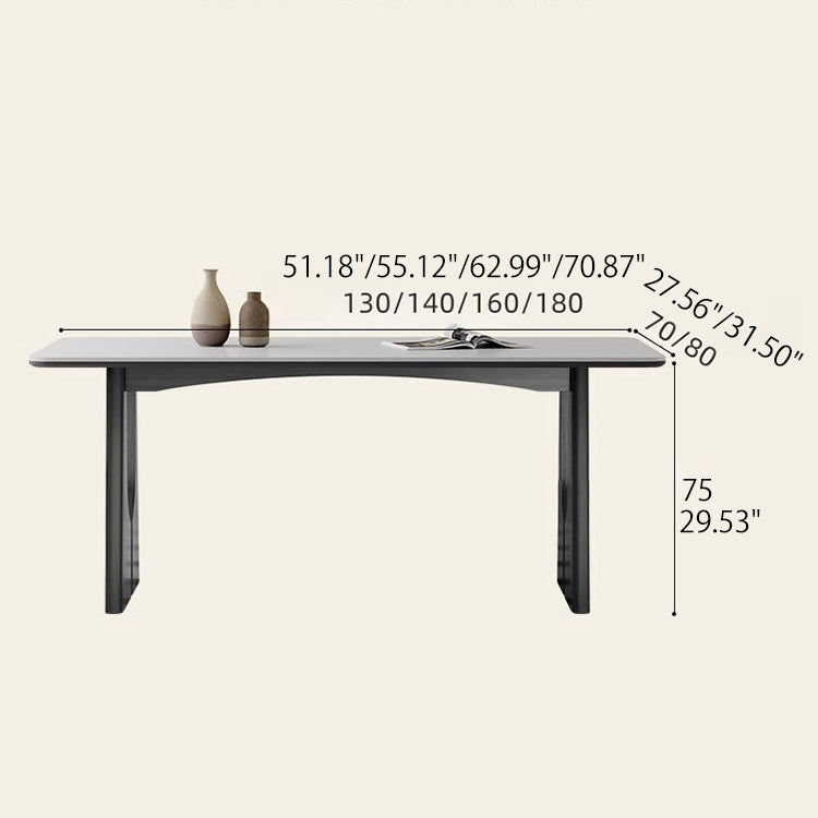 Elegant Sintered Stone Ash Wood Table – Modern Durable Design for Stylish Living & Dining Spaces fjx-2643