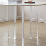 Sleek Sintered Stone Acrylic Table – Modern Elegance for Your Home fjx-2649