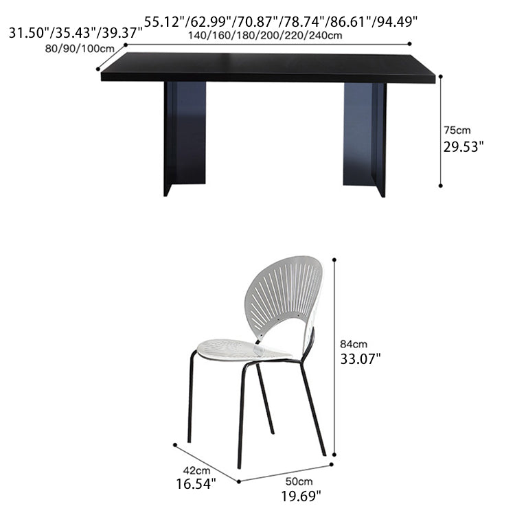 Elegant Sintered Stone Acrylic Table – Modern Design & Durable Craftsmanship fjx-2654