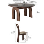 Elegant Ash Wood Table with Sintered Stone Top for Modern Interiors fjx-2663
