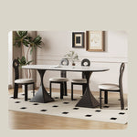 Sleek Modern Table - Sintered Stone & Carbon Steel Design for Stylish Living fjx-2673