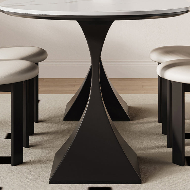 Sleek Modern Table - Sintered Stone & Carbon Steel Design for Stylish Living fjx-2673