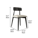 Elegant Oak Wood Chair with Microfiber Leather Upholstery fjx-2676