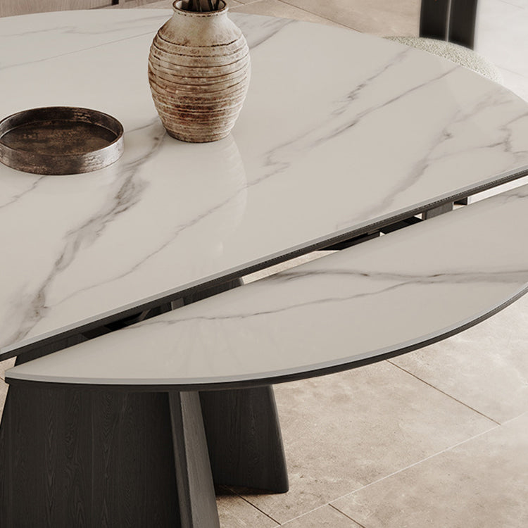 Elegant Ash Wood & Sintered Stone Table - Perfect for Home or Office fjx-2680